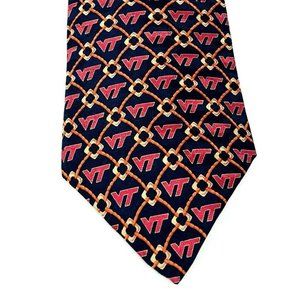 VIRGINIA TECH VT Necktie Orange Maroon Red